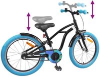vidaXL Kinderfiets 18 Inch Zwart