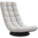 Fauteuil Relax Fauteuil De Sol Pivotant Gris Nuage 70x51x79 cm Tissu