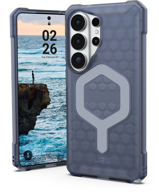 Urban Armor Gear UAG Essential Armor MagSafe geschikt voor Samsung Galaxy S26 Ultra - Cloud Blue