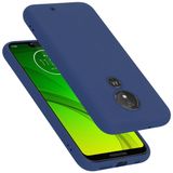 Cadorabo Motorola MOTO G7 / G7 PLUS Étui Bleu Silicone