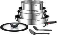 Tefal Ingenio L8979804 kookgerei, 8-delig, roestvrij staal, zilver