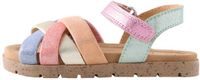 Next - Meisjes - Leren geweven sandalen met klittenbandsluiting - Bruin
