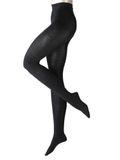 FALKE Softmerino eenkleurig wol katoen panty dames grijs - maat 38-40