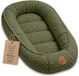Totsy baby ASE Spolka Akcyjna Knus Baby Nestje Pasgeborene – zacht draagbaar en comfortabel Nest voor Ledikant Kinderbed Wieg Babykamer en Onderweg – behaaglijk voor Jongen & Meisje 90x50 cm Olijfgroen