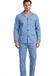 Pyjama en flanelle pour hommes - Brossé - Bleu clair - Pyjama chaud d'hiver