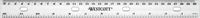 Westcott liniaal - 30 cm - plastic - met ponsing voor opbergen ordner - AC-E10140