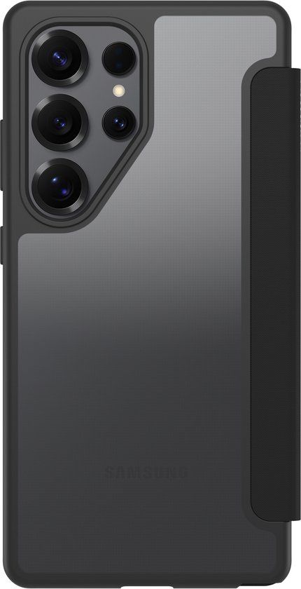 OtterBox React Folio Series Samsung Galaxy S25 Ultra Flip Case Transparant/Zwart
