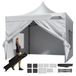 Pavillon 304,8x304,8x320 cm - Jardin, tente en tissu polyuréthane 500D argent - Pavillon pliable avec hauteur réglable, sac de rangement inclus - Tente de réception pour 6-8 personnes - Tente pop-up - Blanc - Pavillon de jardin pour voyage de camping