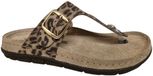 Rohde 5891 18 Teenslippers Bruin Panterprint Suede Dames - Beige - Maat:39
