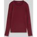 Tom Tailor - Basic katoenen shirt met lange mouwen - Maat XL - Preppy Plum