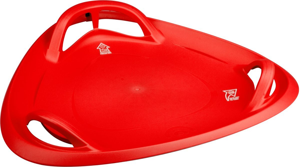 Restart Slede Glijschotel - Snow Triangle - Rood - 60 cm