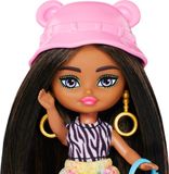 Barbie Extra Fly Mini speelfiguur - pop - 8 cm - Met accessoires