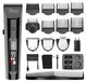 StarTech Haarverzorger Model 69104 Professionele verzorgingsset USB-oplaadbaar Roestvrijstalen messen 160 minuten gebruikstijd 10 opzetkammen in verschillende kleuren Design met schedelmotief