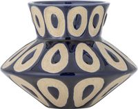 Bloomingville Vaas aardewerk blauw bashir 12cm