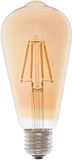 Jandei LED-gloeilamp, ST64, filament, 6 W, E27, wit, 2700 K, goudkleurig