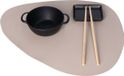 Zeller placemats lederlook - 1x stuks - 34 x 42 cm - beige
