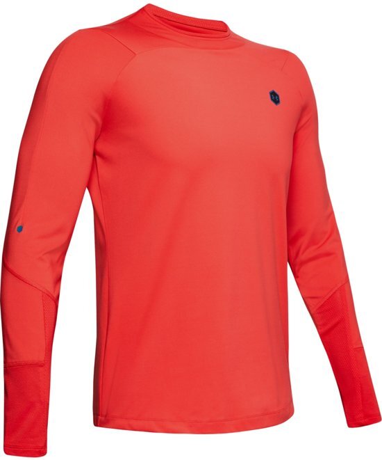 Under Armour CG Rush Mock Heren Sportshirt - Martian Red - Maat XL