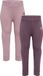 Hummel Hmlmini 2-Pack Tights Unisex Kinderen 110 BLACK PLUM/SEA FOG