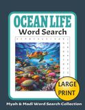Ocean Life Word Search: 50 Ocean Life -Themed Puzzles Across 100+ Pages