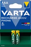 Varta AAA Oplaadbare Batterijen - 800mAh - 2 stuks