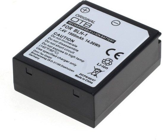 Out of the Box Accu voor Olympus BLH-1 1900mAh 7.4V