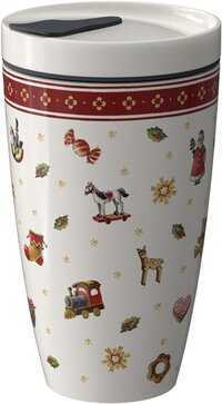 Villeroy & Boch Coffee To Go Beker met deksel 0,35 L - Porselein - Gekleurd