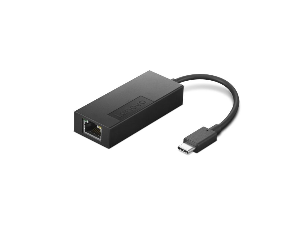 Lenovo USB-C naar RJ-45 Ethernet Adapter - Zwart