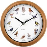 EasyMaxx Wandklok met 12 zingende vogelliedjes