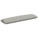 Coussin de dos gris clair 200 x 50 cm tissu en microfibre