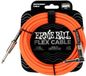 Ernie Ball 6467 Flex 6 meter instrumentkabel oranje haaks - recht