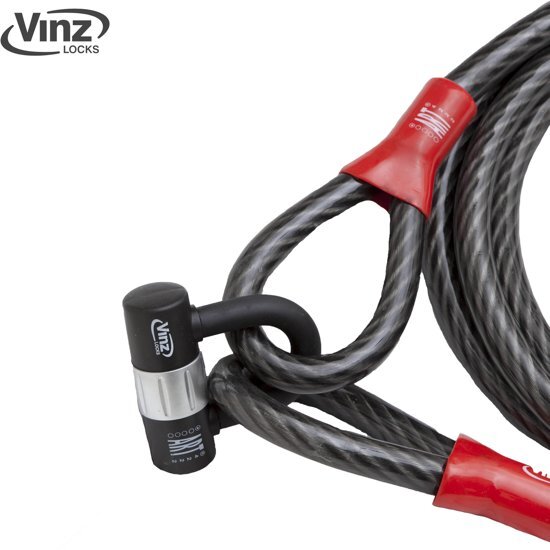 Vinz ART & VBV goedgekeurd Kabelslot / Bootslot - 10 Meter