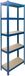 Merkloos / Sans marque Relaxdays Stellingkast - 150 x 75 x 30 cm - 875 kg - blauw