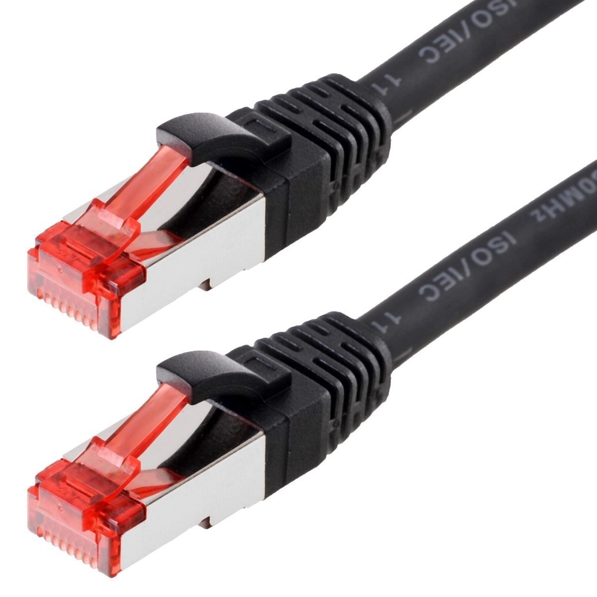Helos CAT6 S/FTP Patchkabel - 30m - Zwart