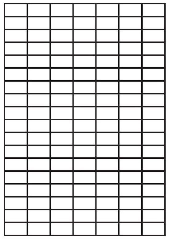 Merkloos A4 etiketten 28,5 x 16 mm wit (100 vel)