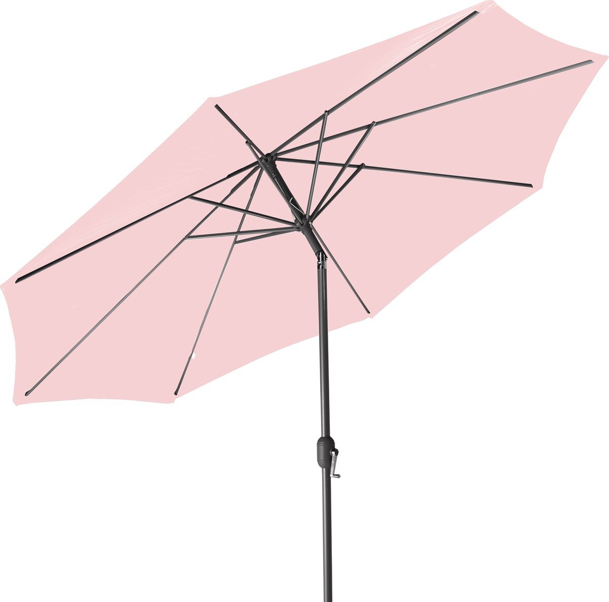 Gartenfreude Parasol, diameter 270 cm, UV 50+, 270 x 270 x 245 cm, roze, 4900-1000-111