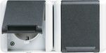 Jung SCHUKO® dubbele wandcontactdoos met tussenschot, 16 A 250 V ~, horizontaal, IP 44, WG 800, antraciet 8220 WTS