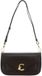 Coccinelle Leren schoudertas C-Me Calf Smooth Leather Handbag Fango donkergroen