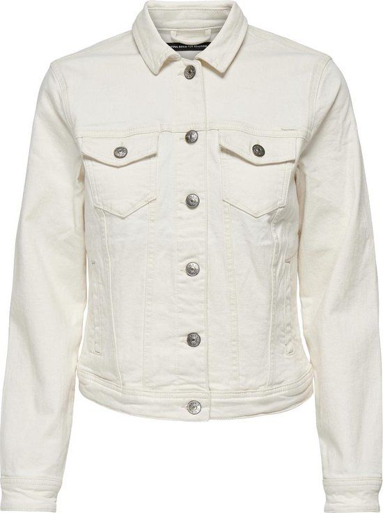 ONLY Onltia DNM Jacket Col Pim - Ecru - Women's Jacket - Size 34