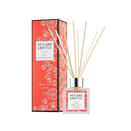 Heyland & Whittle London Zoete erwt & Rose Reed Diffuser 100ml (met gratis rotan rieten)