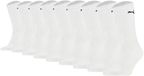 PUMA unisex 9P sokken crew wit