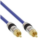 InLine 89415P RCA-kabel AUDIO, premium, vergulde stekker, 1x cinch-stekker/stekker, 15m