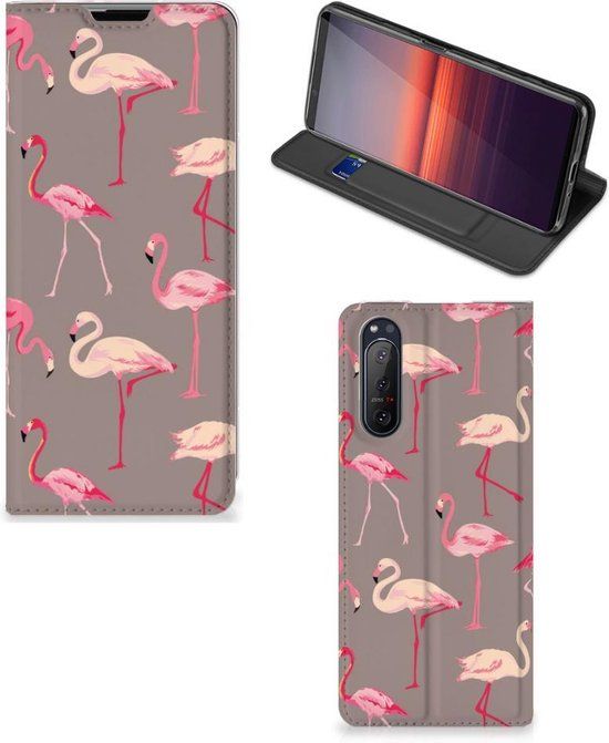 Stand Case Sony Xperia 5 II - Flamingo - Book Case - B2Ctelecom