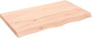 vidaXL Wastafelblad 100x60x(2-6) cm onbehandeld massief hout