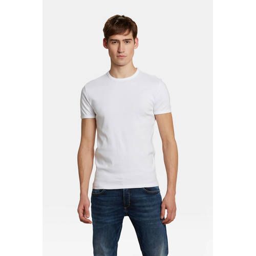 WE Fashion slim t-shirt wit