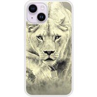 Lionne Verstevigd hoesje met sublimatie bedrukking, compatibel met Apple iPhone 14