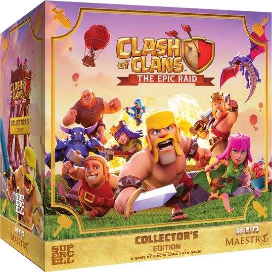 Maestro Media Clash of Clans The Epic Raid Collectors Edition Bordspel EN