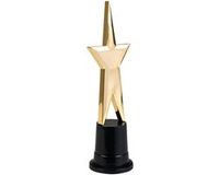 Boland Star award prijs - gouden ster - 22 cm - kunststof