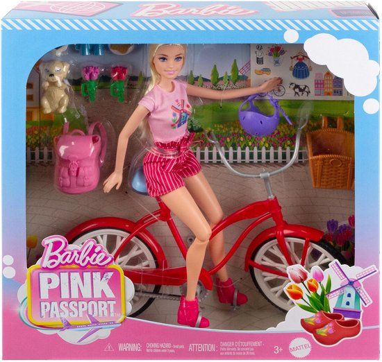 Merkloos Barbie - Met Fiets - Holland