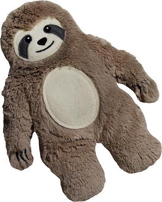 Bitten Warmtekussen Knuffel - Luiaard - Lavendel - Magnetron - 22 cm - Bruin/Beige