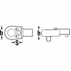 Stahlwille Insteekratelkop 9x12 1/4 - 4018754140787